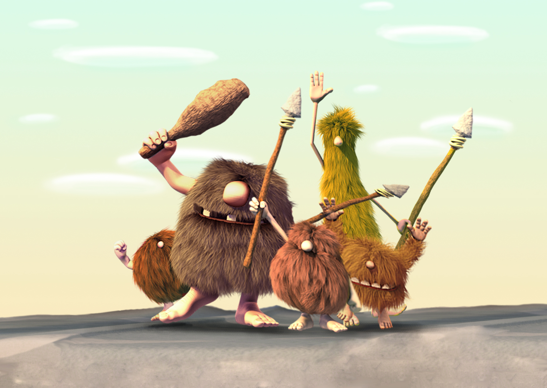 CRAZY CAVEMEN POSTCARD02
